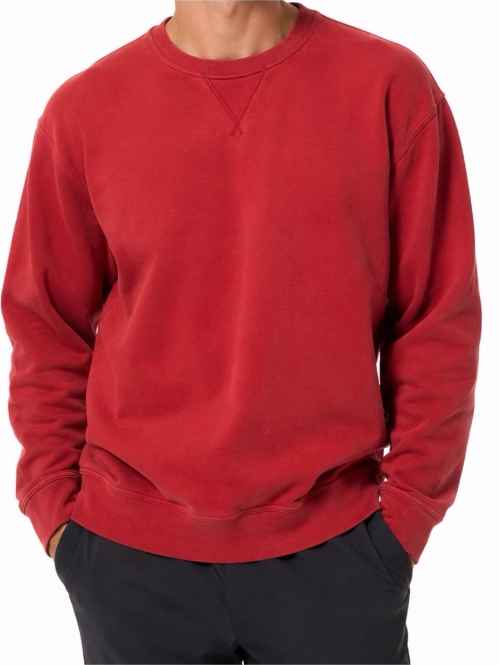 Lululemon Red Men’s Crew Neck Sweatshirt